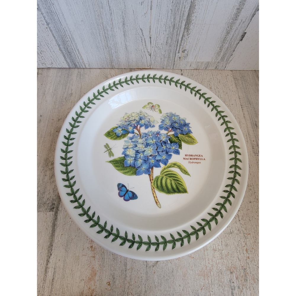 Botanical garden Portmeirion hydrangea 10 inch plate kitchen flower home